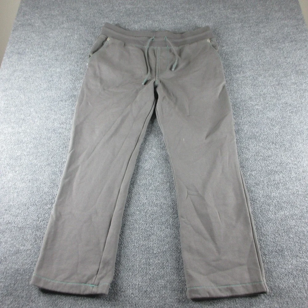 True Religion Sweatpants Mens L Gray Elastic Waist Drawstring Pockets‎ Logo